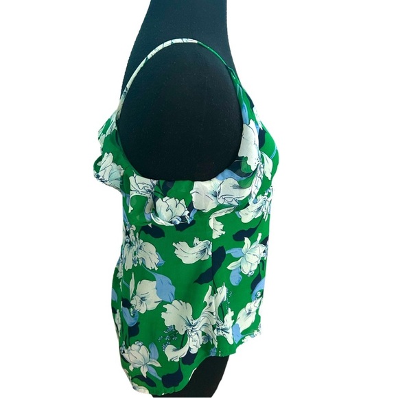 Japna Floral Ruffle Tank Top Size Small - Picture 3 of 7